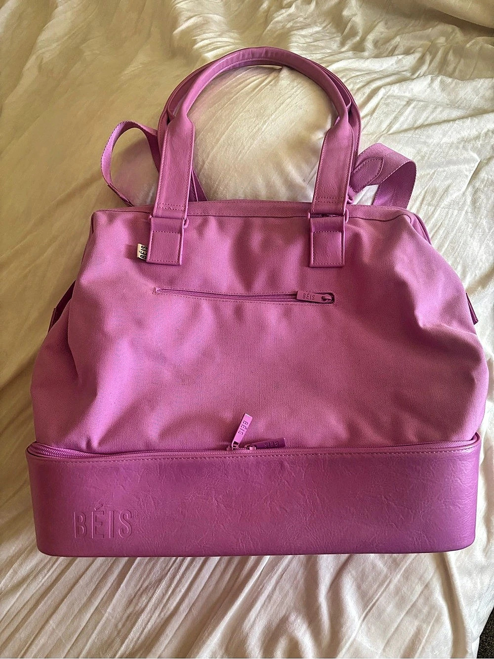 BEIS berry mini weekender. EUC